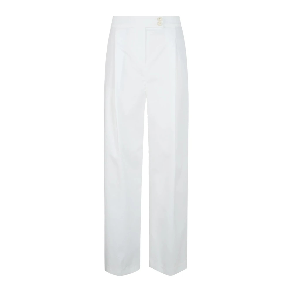 Eleventy Damen Weiß - Pantalone Con Bottoni - Trousers - 2XS