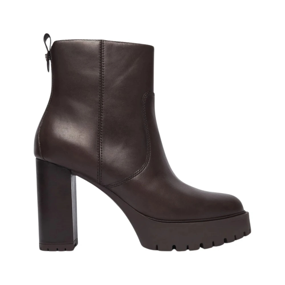 Pinko Damen Braun - Knöchelhohe Lederstiefeletten Mit Absatz - 40 - Bild 5