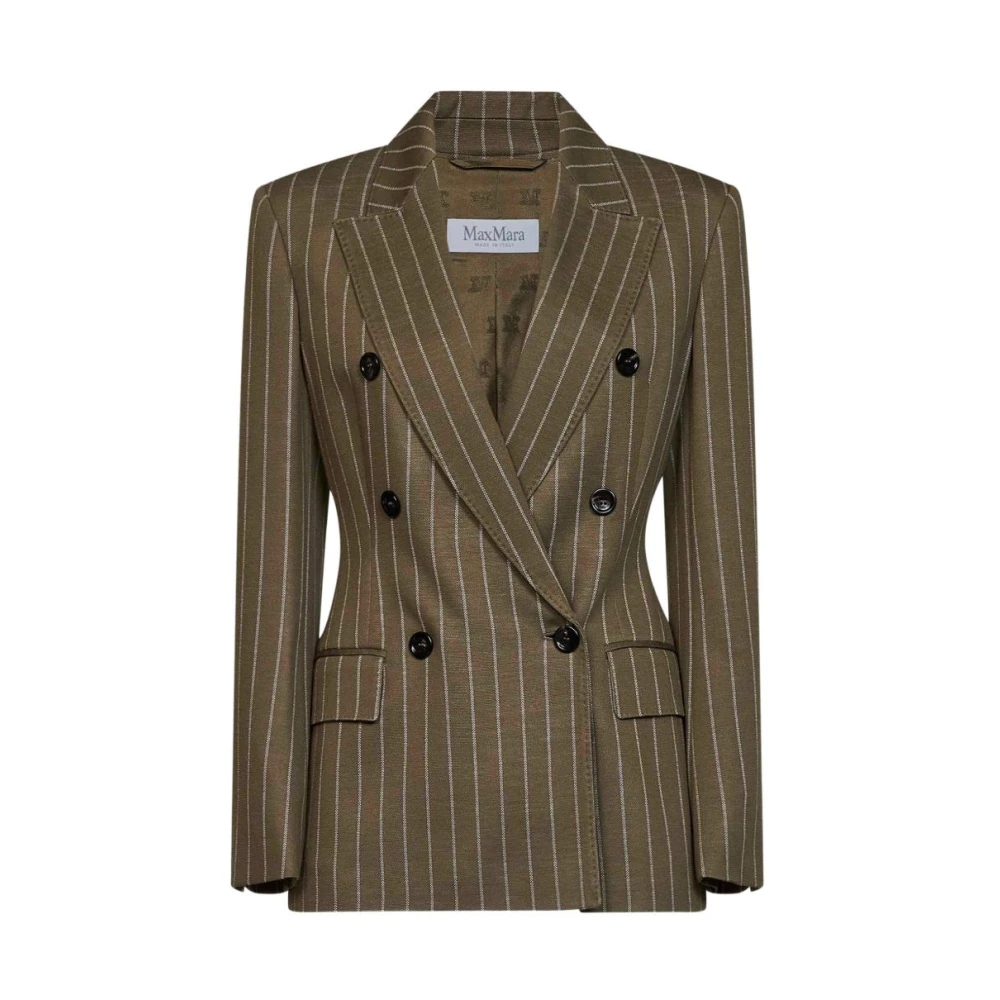 Max Mara - Balta Zweireihiger Blazer - Jackets - Damen - Grün - S