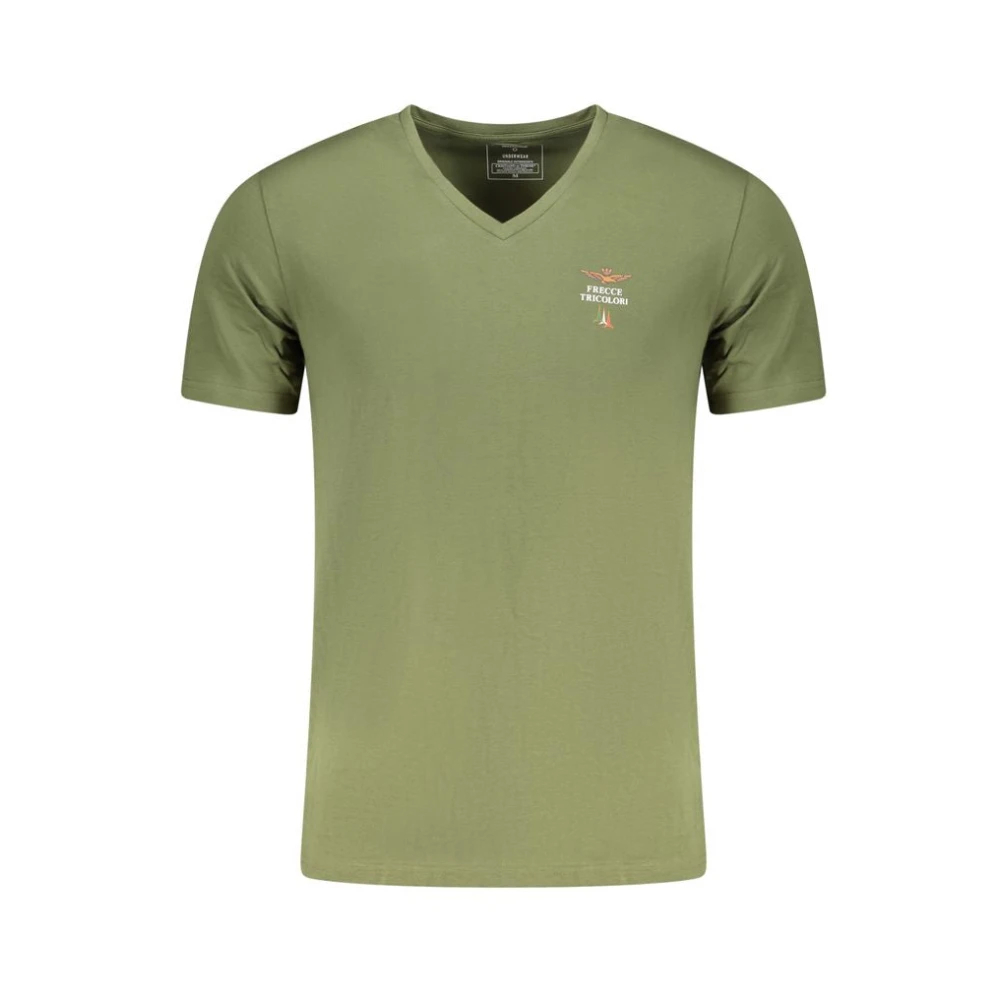 Aeronautica Militare Herren Grün - Outdoor T-Shirt - Tops - 2XL