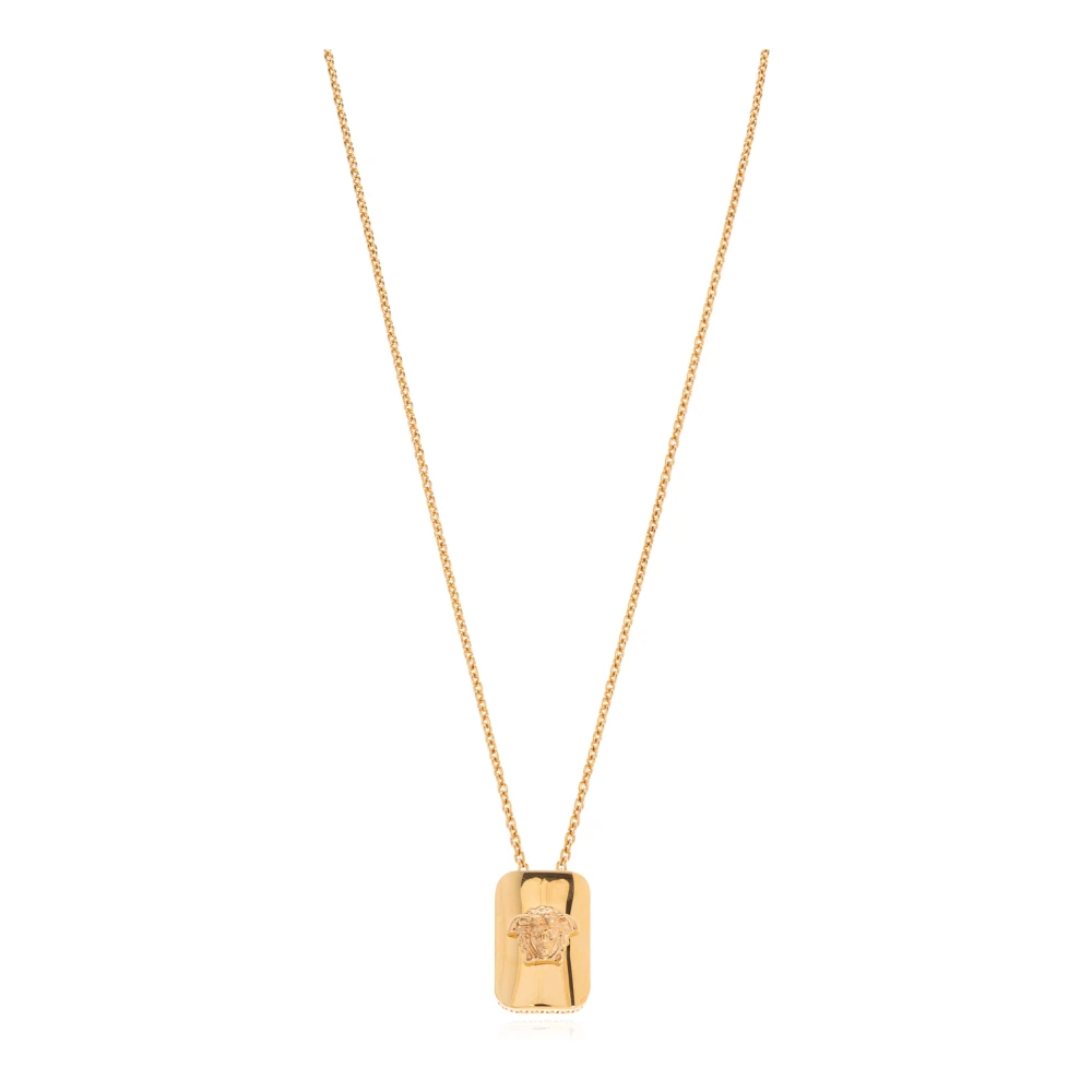 Versace Herren Gelb - Halskette Mit Anhänger - Accessories - One Size