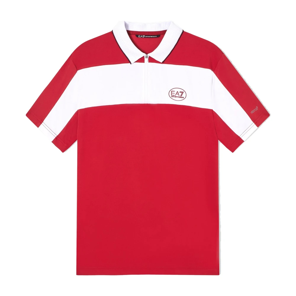 Emporio Armani Ea7 Herren Rot - Tennis Pro Polo - Tops - Xl