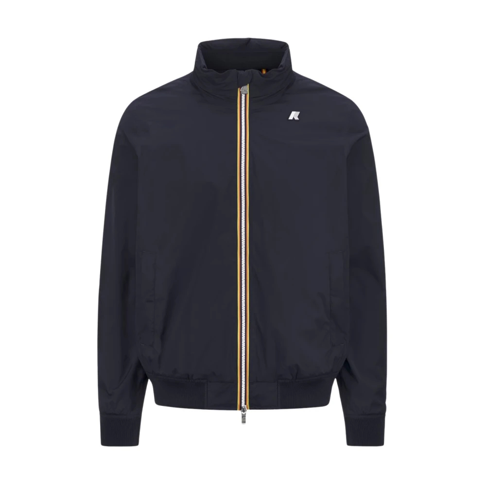 K-Way Herren Blau - Amaury Stretch Nylon Jersey - Jackets - S