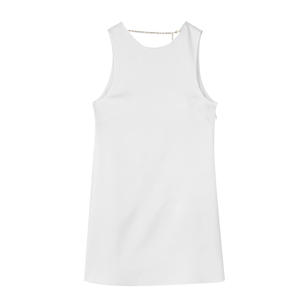 Patrizia Pepe Damen Weiß - Minikleid Mit Kettendetail - Dresses - Xs