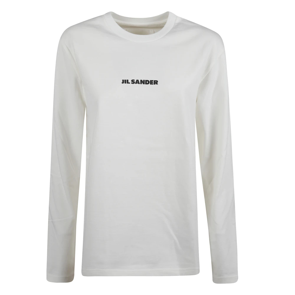 Jil Sander Damen Weiß - Logo T-Shirt - Tops - Xs