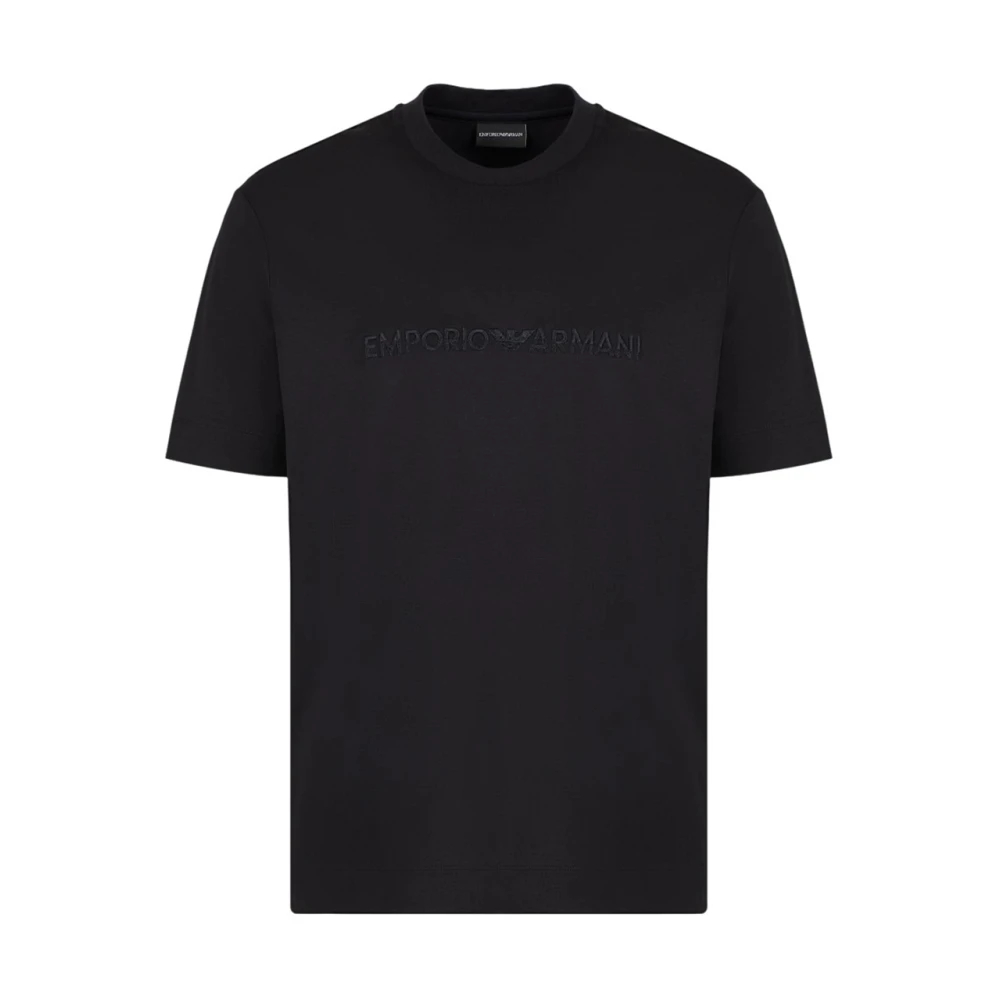 Emporio Armani Herren Schwarz - Modernes Logo T-Shirt - Tops - K - Xl