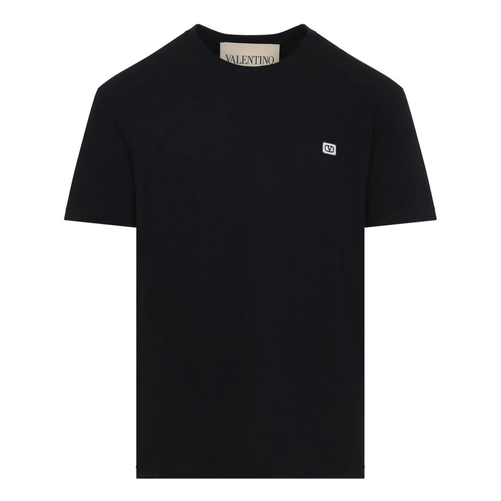 Valentino Garavani Herren Schwarz - Vlogo Signature T-Shirt - Tops - K -M