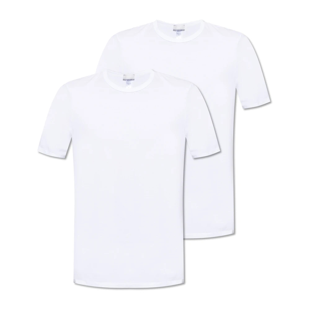 Hanro Herren Weiß - T-Shirt Zwei-Pack - Tops - M