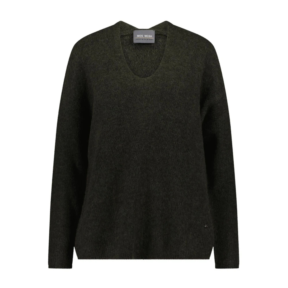 Mos Mosh - V-Ausschnitt Strick Grau Melange - Knitwear - Damen - Grau - Xl - Bild 6