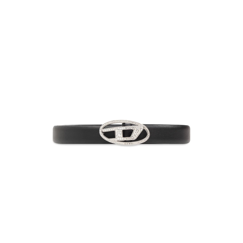 Diesel Damen Schwarz - Gürtel B-1Dr Strass - Accessories - K - 90 Cm