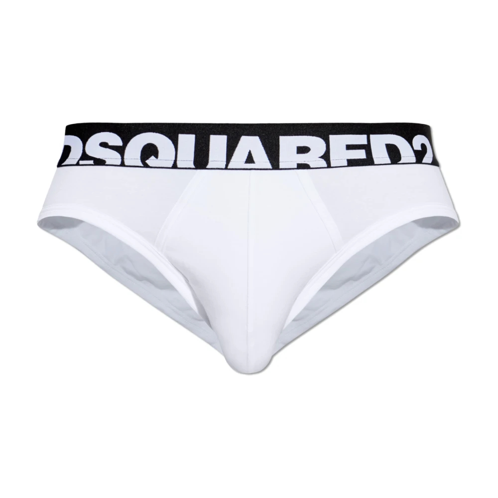 Dsquared2 Herren Weiß - Cotton Briefs With Logo - Underwear - 2XL