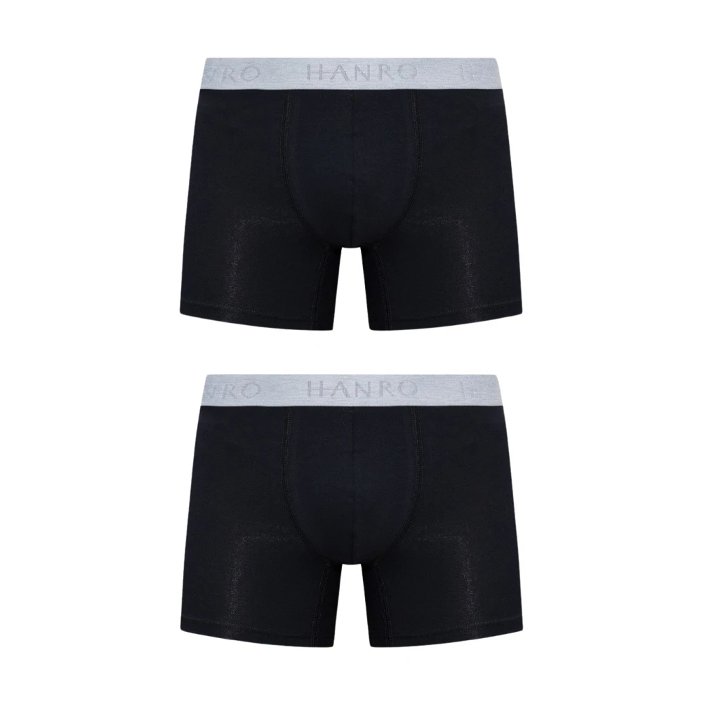 Hanro Herren Schwarz - Boxershorts 2Er-Pack - Underwear - K - Xl