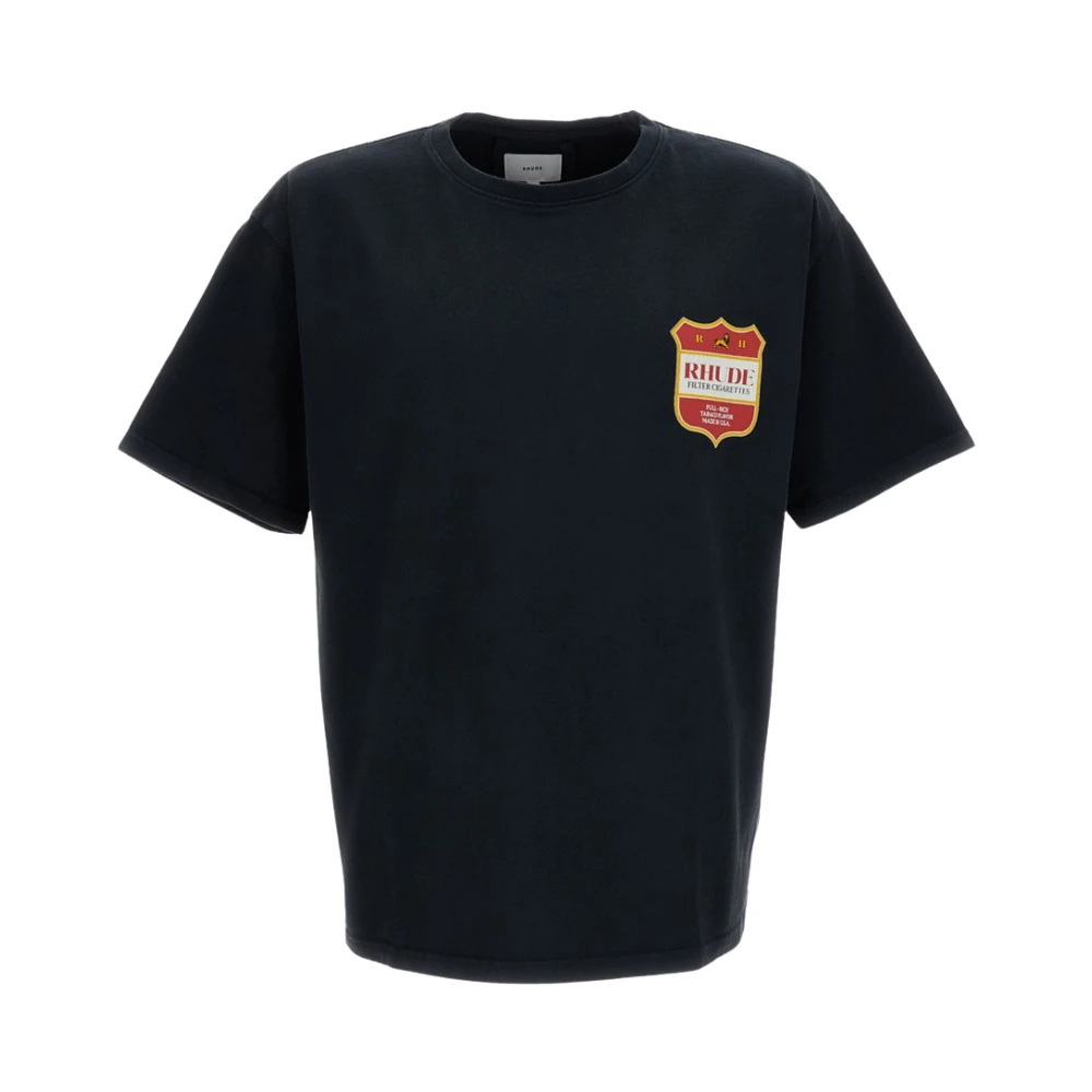 Rhude Herren Schwarz - Rundhals-T-Shirt - Tops - K - Xl