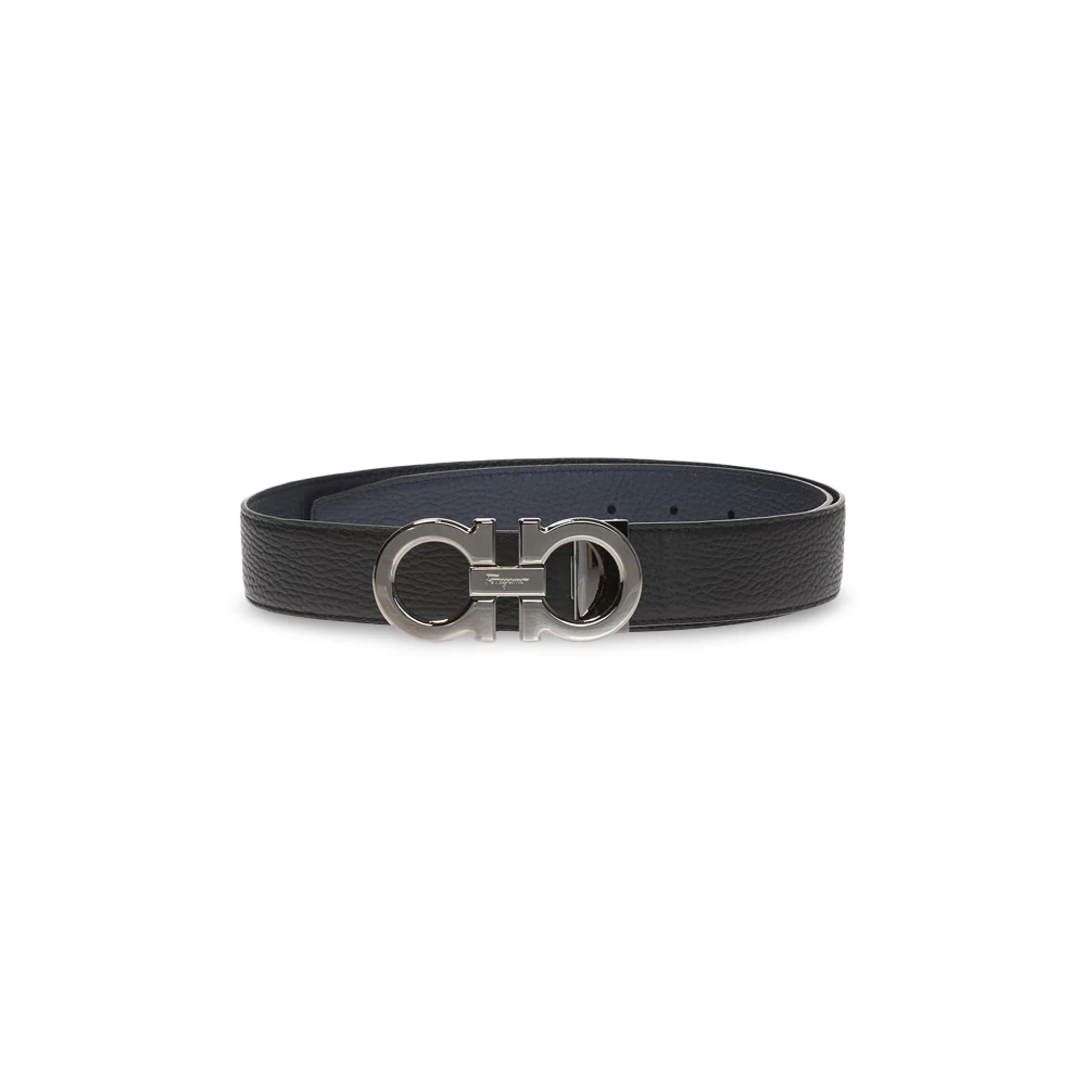 Ferragamo - Gancini Wendbarer Ledergürtel - Accessories - Herren - Schwarzk - 95 Cm