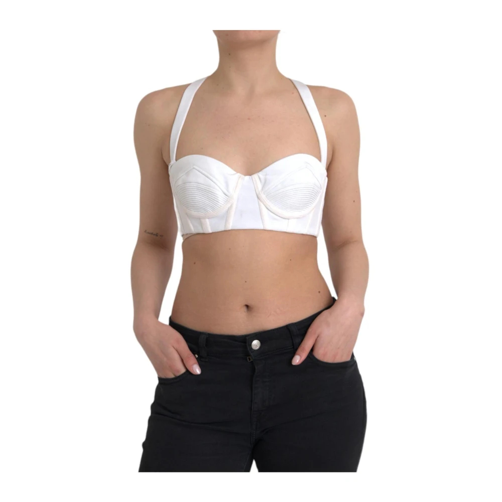 Versace Damen Weiß - Es Ärmelloses Korsett Tanktop - Tops - M