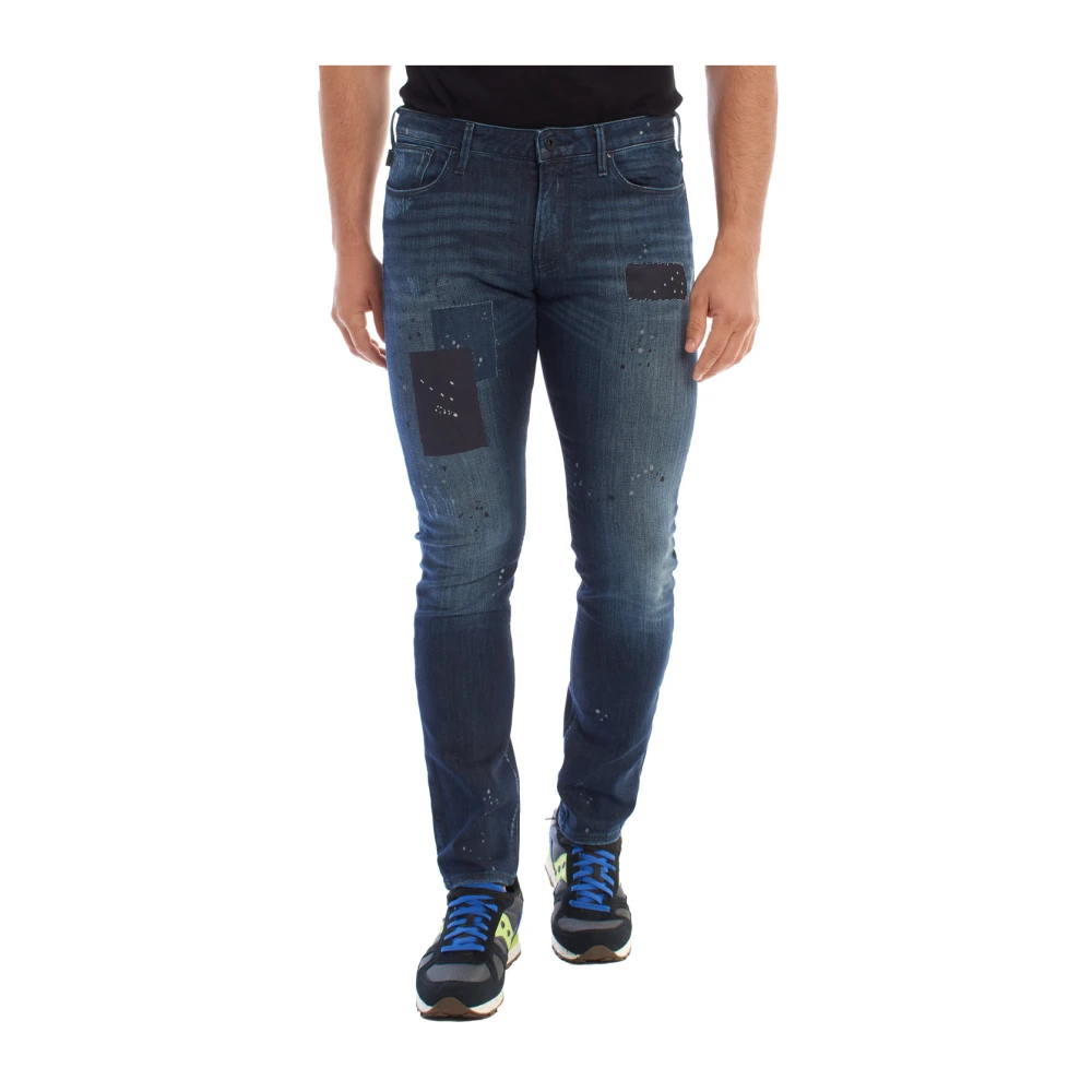 Emporio Armani Herren Blau - Slim Fit Stretch Jeans - Jeans - W31