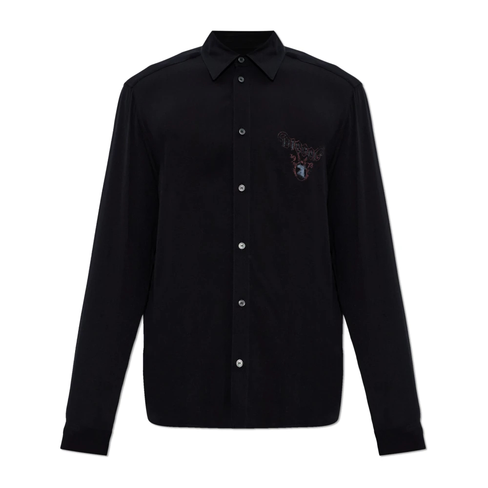 Diesel Herren Schwarz - S-Holger Shirt - Shirts - K -2Xl