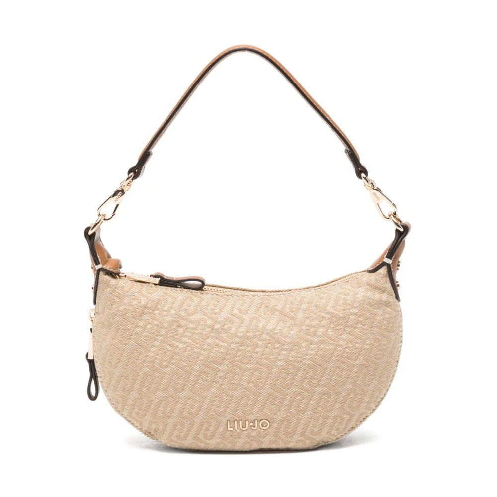 Liu Jo Damen Beige - Schultertasche Mit Monogramm - Bags - One Size