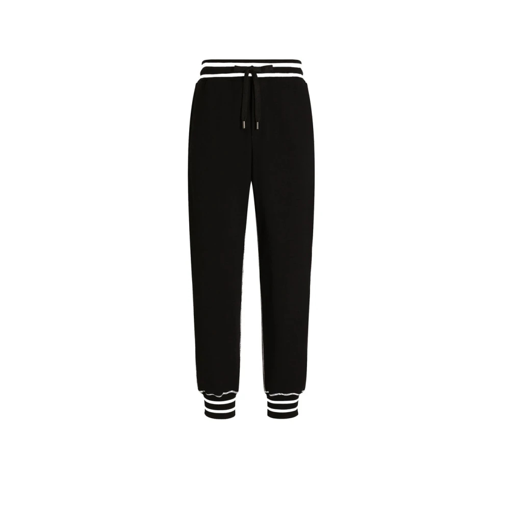 Dolce & Gabbana Herren Schwarz - Techno Fleece Joggers - Trousers - K - M