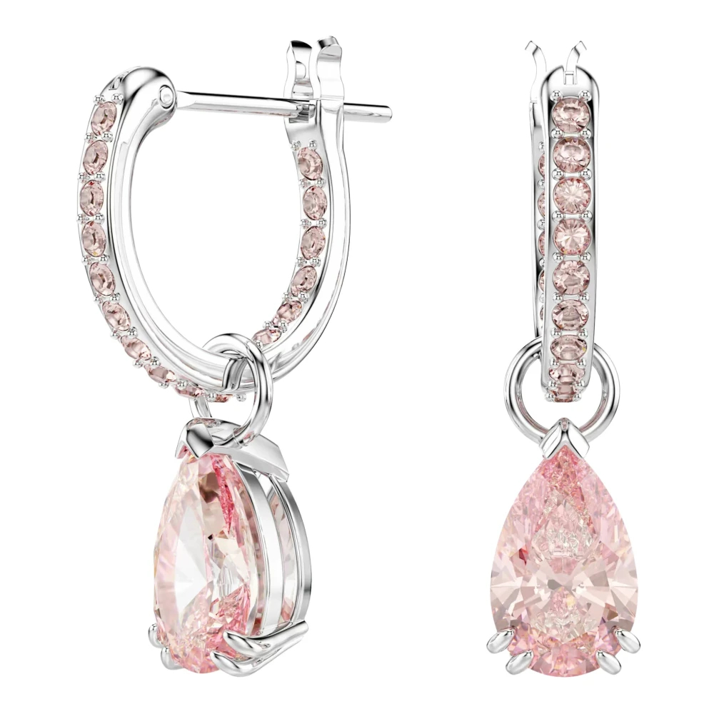 Swarovski Attract Drop-Ohrhänger, Tropfenschliff, Rhodiniert Rosa - Bild 3