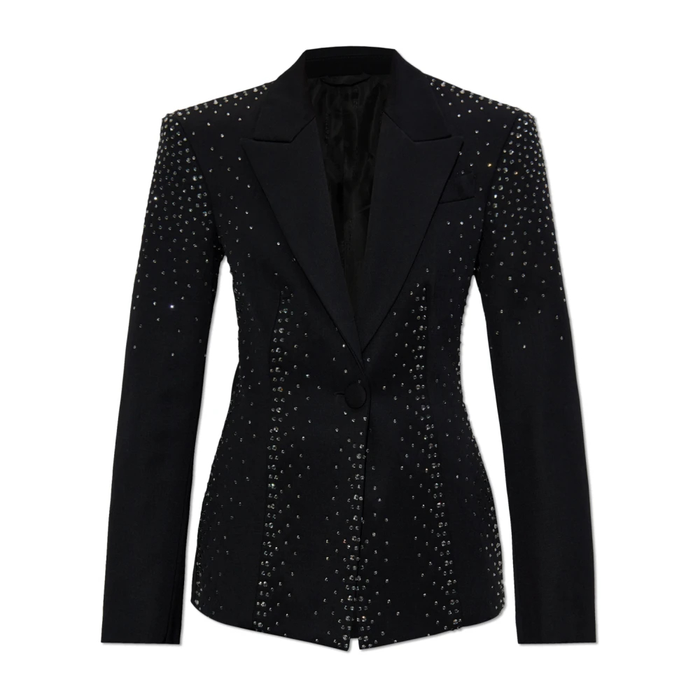 The Attico - Schwarze Jacke Mit Kristallen - Jackets - Damen - Schwarzk - S - Bild 5