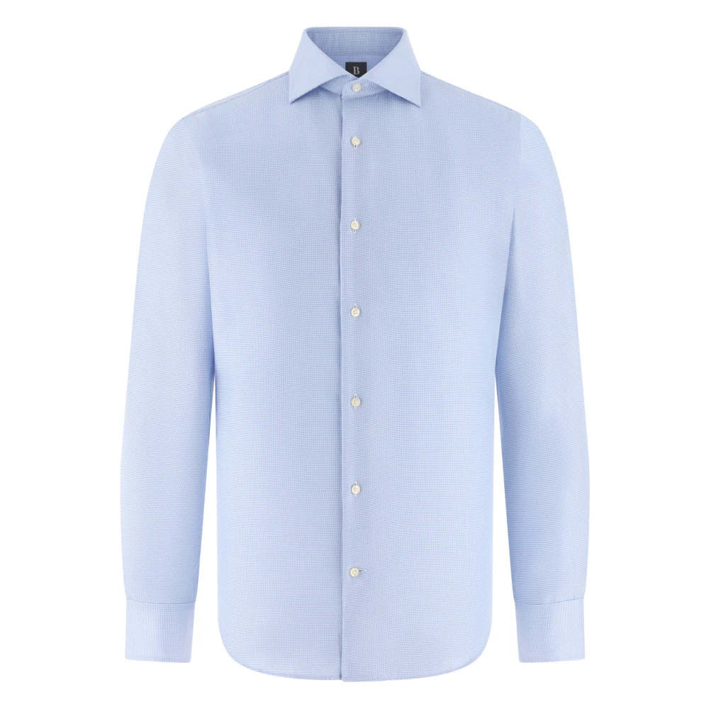 Boggi Milano Herren Blau - Ultimate Non-Iron Hemd - Shirts - 2XL