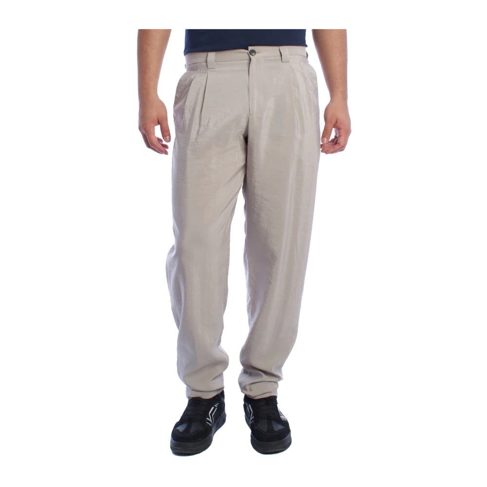 Emporio Armani Herren Grau - Moderne Tapered Chino Hose - Trousers - M