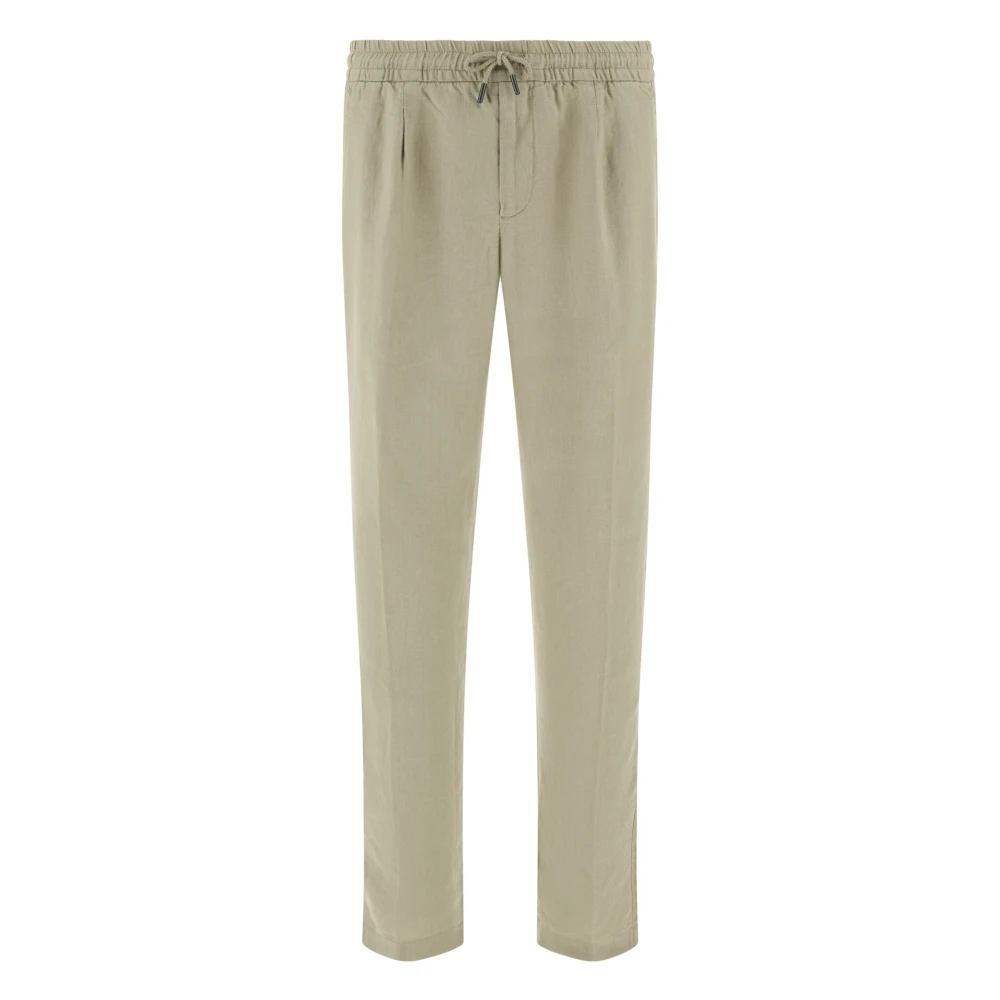 Boggi Milano Herren Beige - Leinenhose Mit Tunnelzug - Trousers - Xs