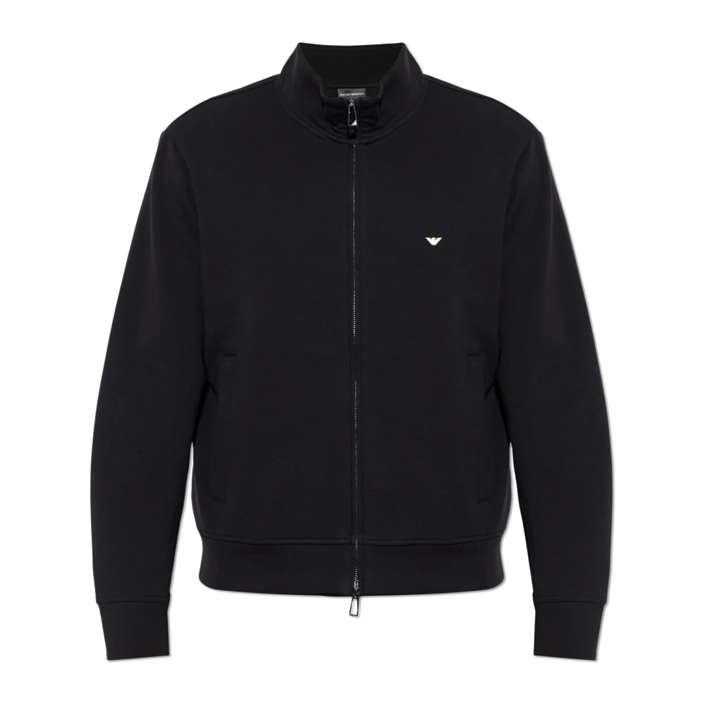 Emporio Armani Herren Schwarz - Sweatshirt Mit Stehkragen - Sweatshirts & Hoodies - K - 2XL