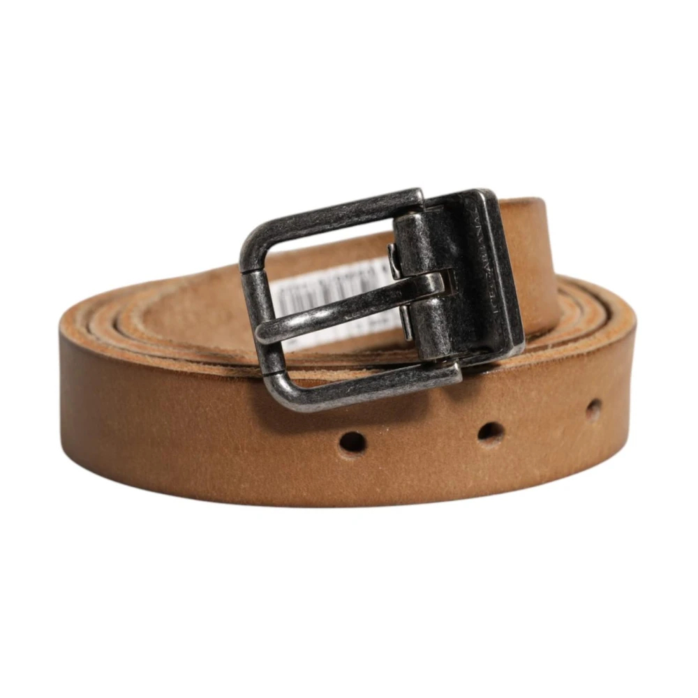 Dolce & Gabbana Herren Braun - Metall Schnalle Ledergürtel - Accessories - One Size