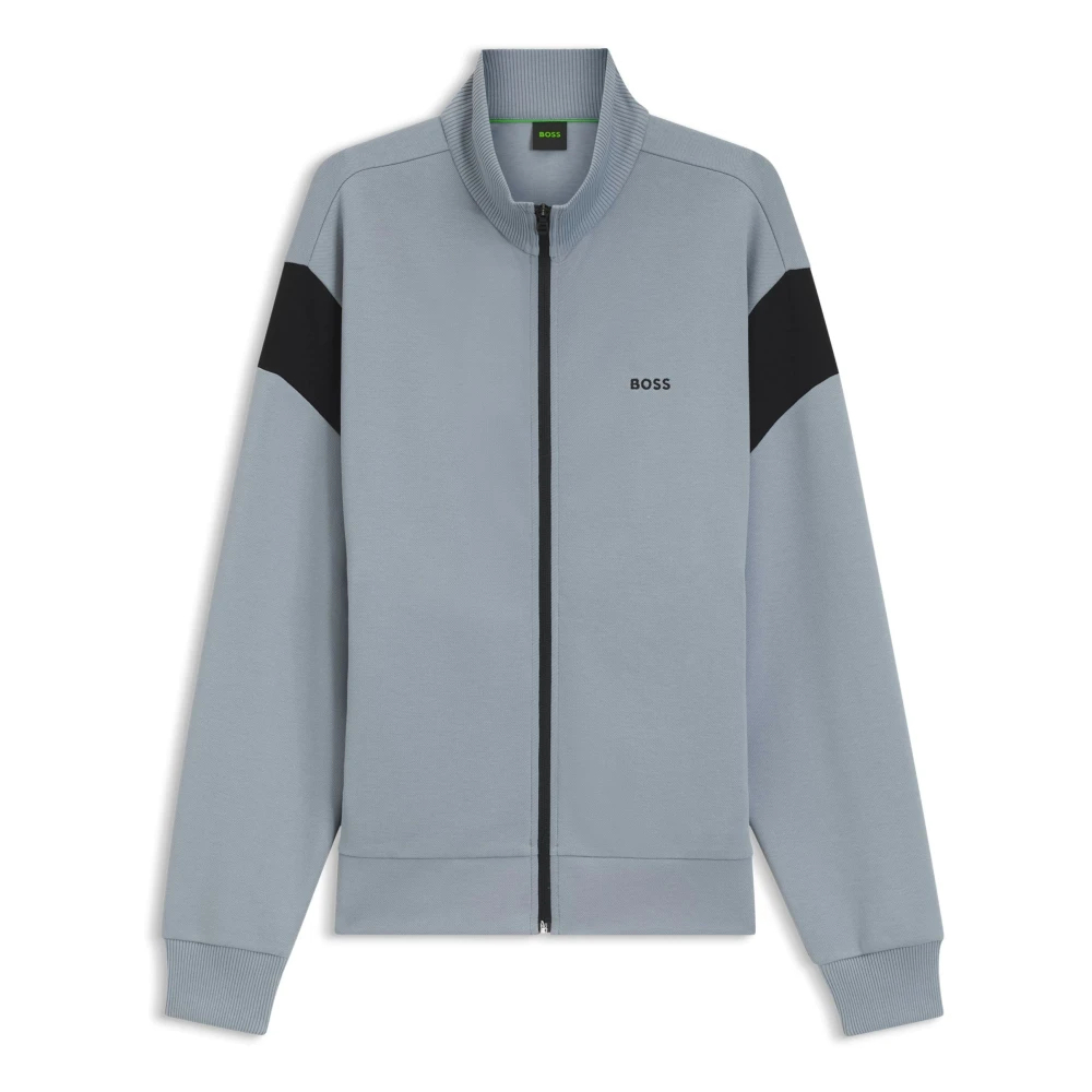 Hugo Herren Blau - Zip-Through Sweatshirt - Sweatshirts & Hoodies - 3XL