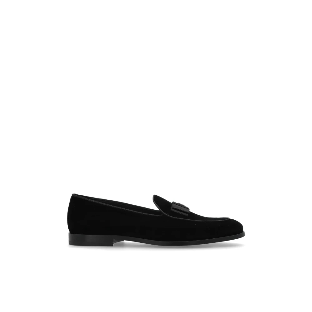 Dolce & Gabbana Herren Schwarz - Schuhe Mit Logo - Shoes - K - 39 Eu