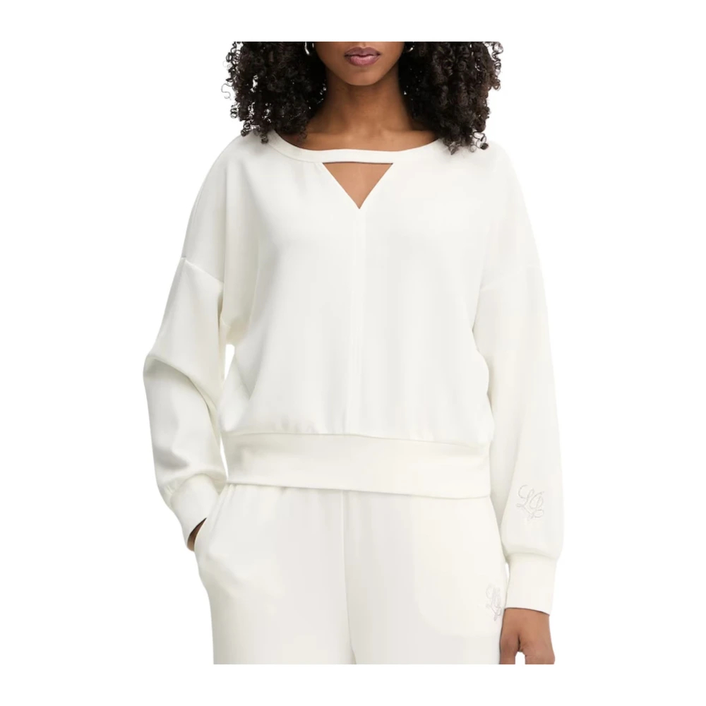 Liu Jo Damen Weiß - Ta6077 Js869 Sweatshirt - Sweatshirts & Hoodies - M