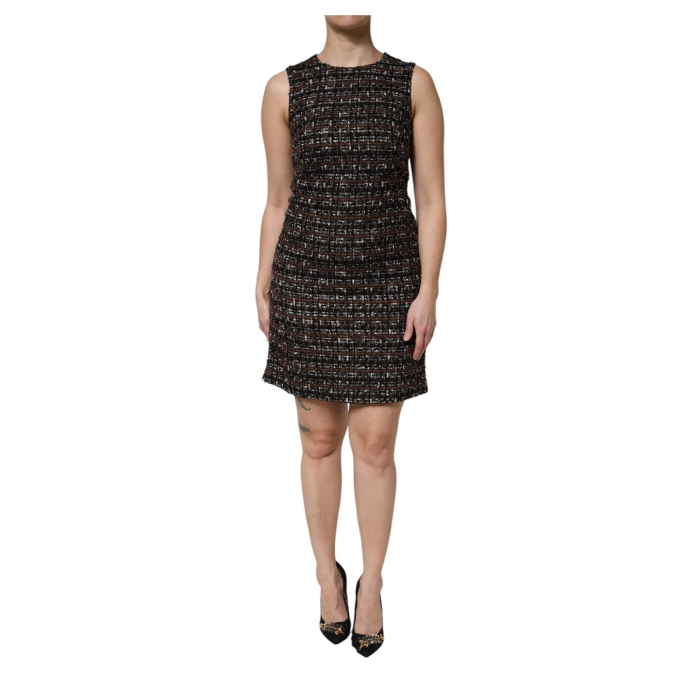 Dolce & Gabbana Damen Multicolor - Bunte Tweed Minikleid - Dresses - Mehrfarbig - Xs