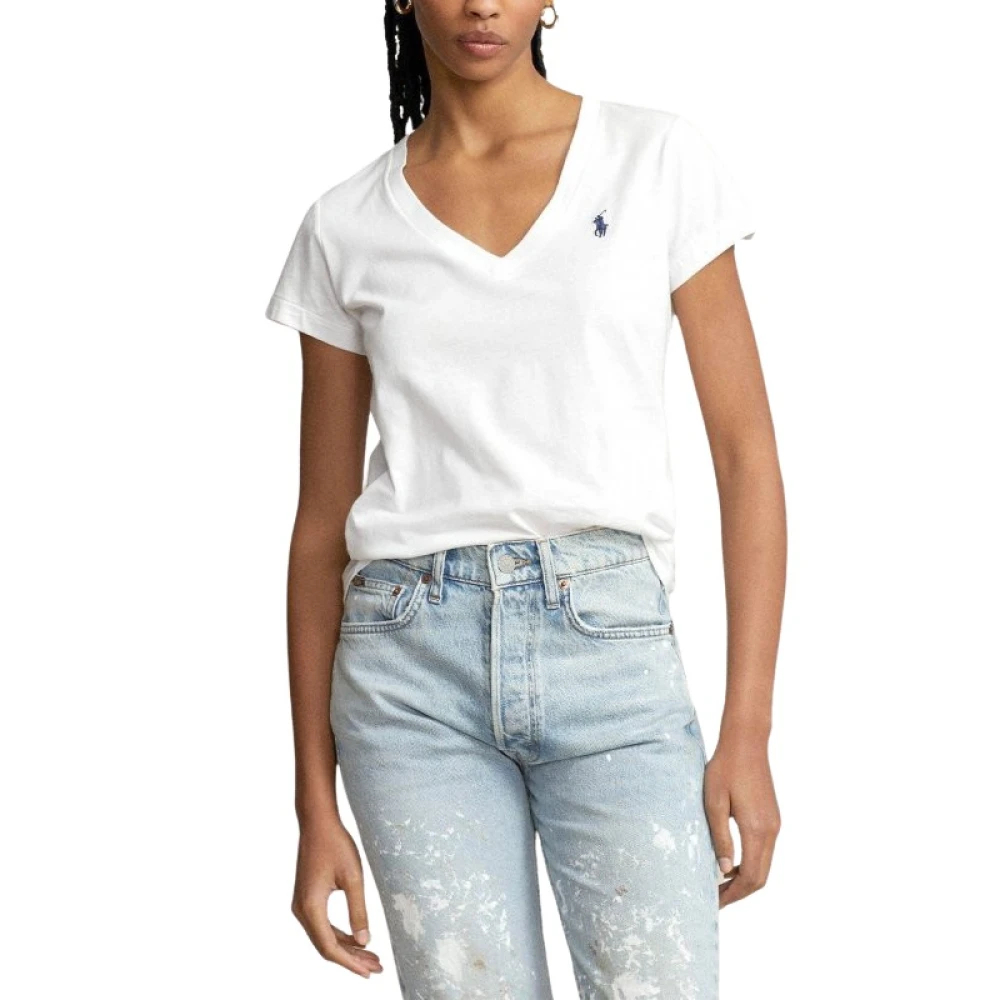 Ralph Lauren Damen Weiß - Cotton T-Shirt - Tops - Xs