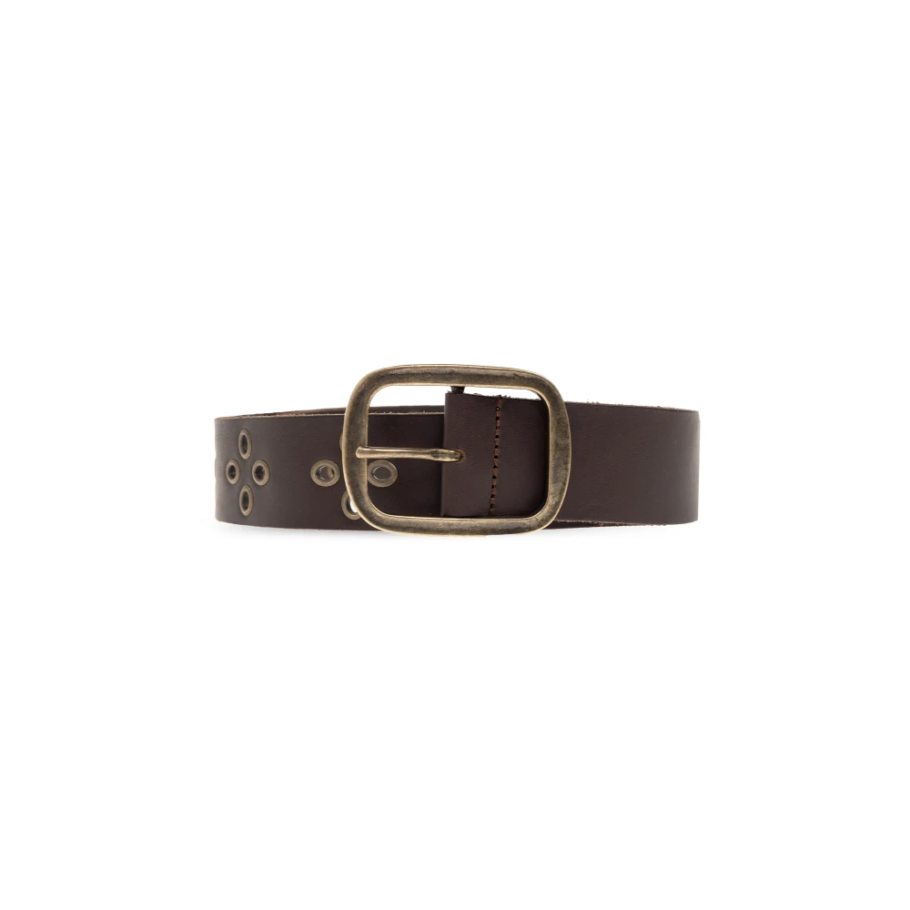 Dsquared2 Herren Braun - Leather Belt With Studs - Accessories - 90 Cm
