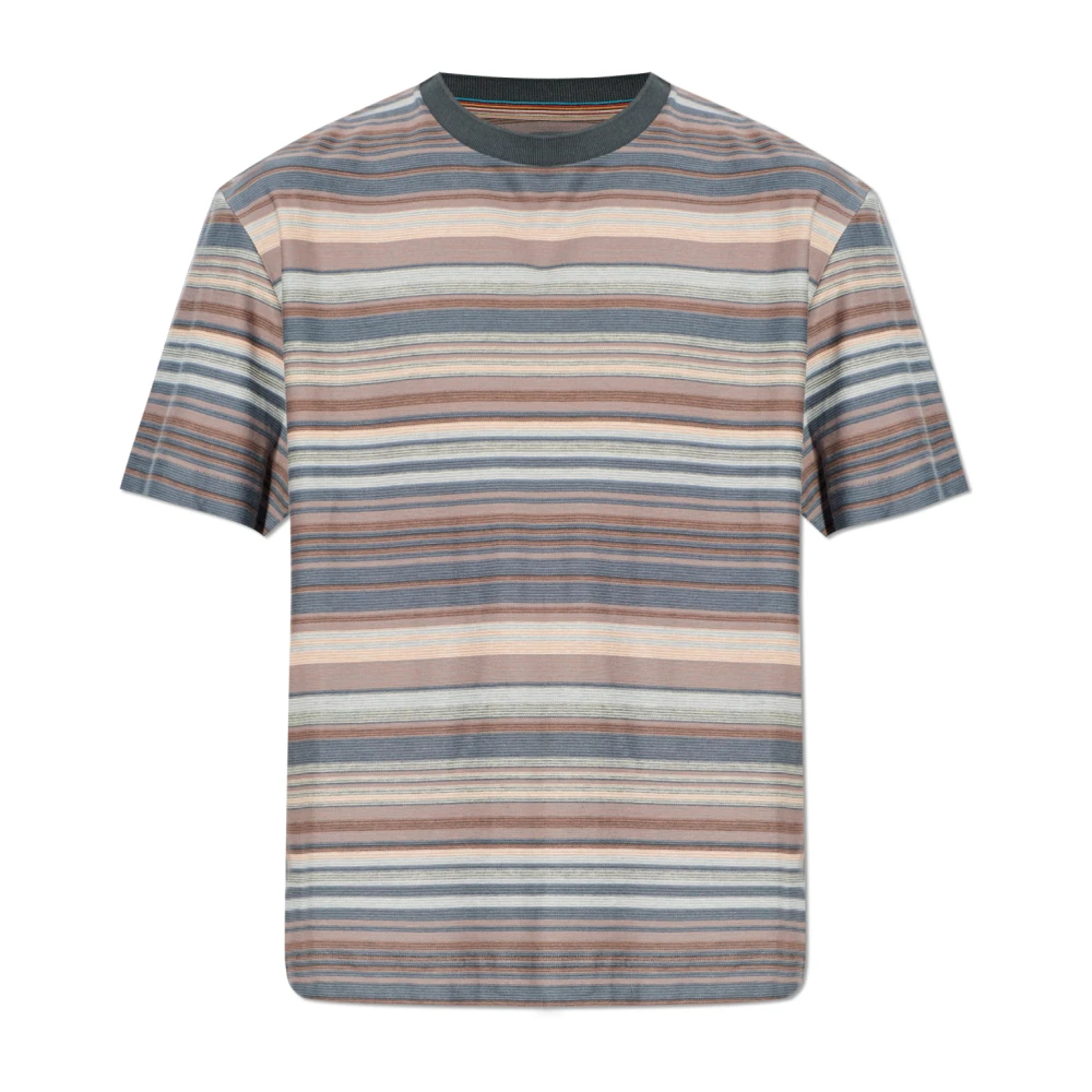 Paul Smith Herren Multicolor - Gestreiftes T-Shirt - Tops - Mehrfarbig - 2XL