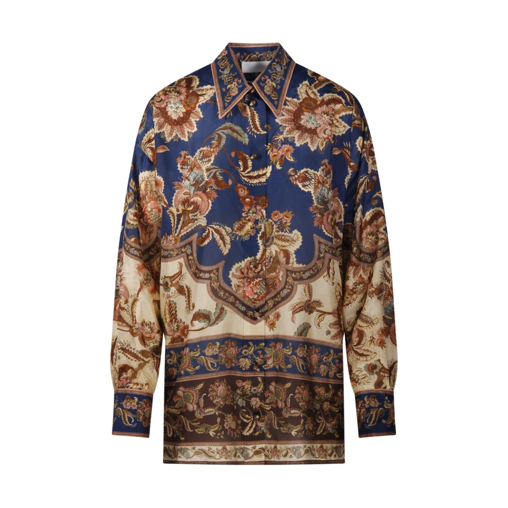Zimmermann - Seidenbluse - Shirts - Herren - Blau - S - Bild 6