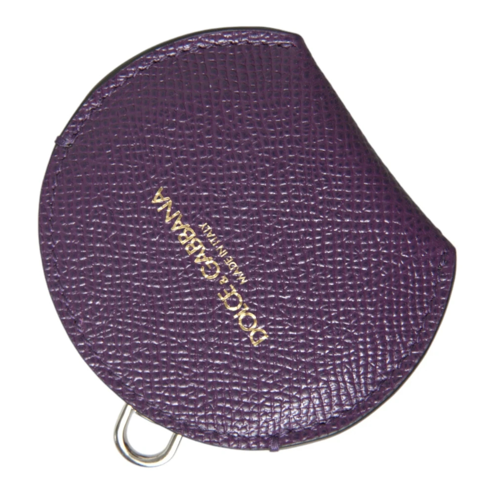 Dolce & Gabbana Damen Violett - Lila Leder Spiegelhalter - Accessories - Lila - One Size