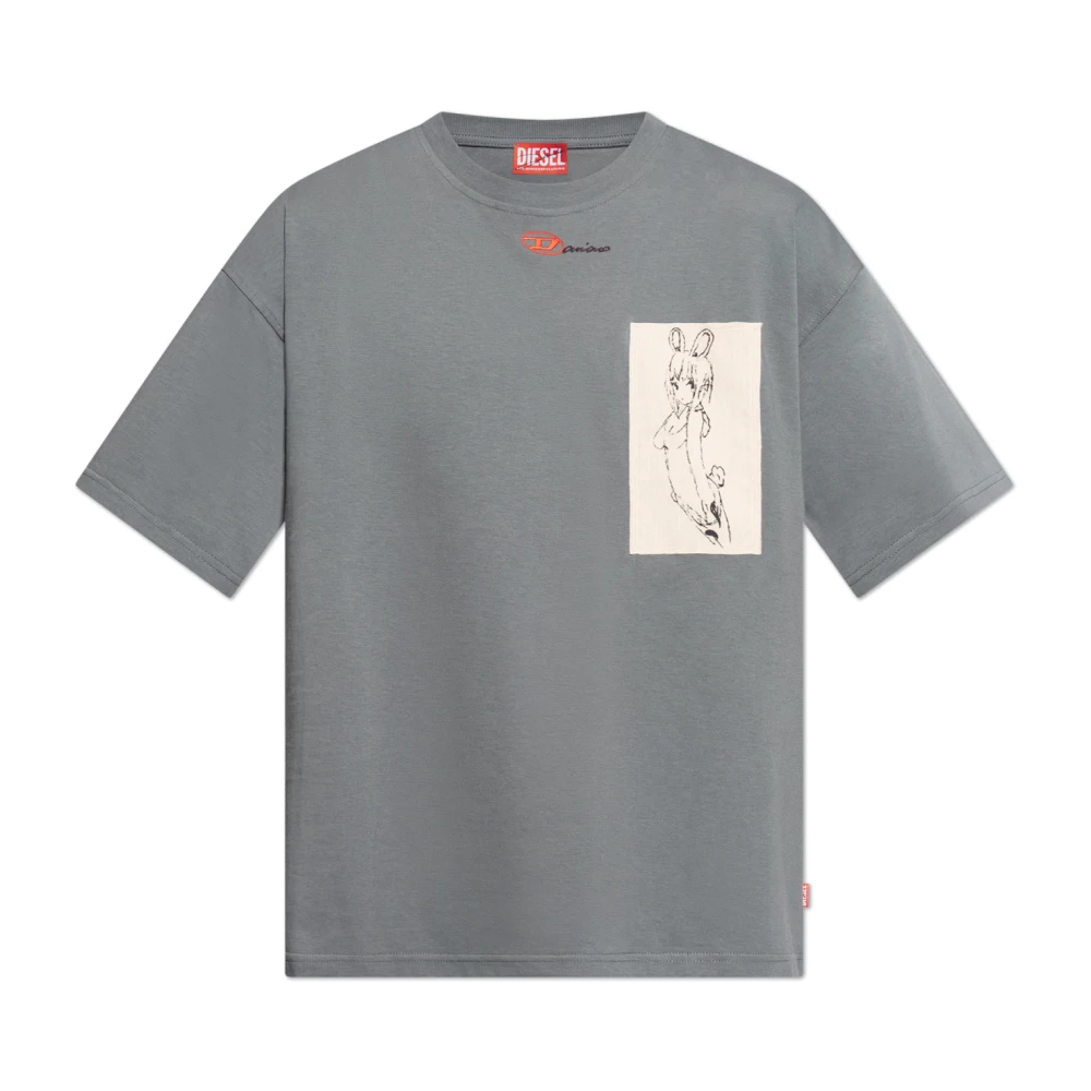 Diesel Herren Grau - T-Boxt T-Shirt - Tops - S