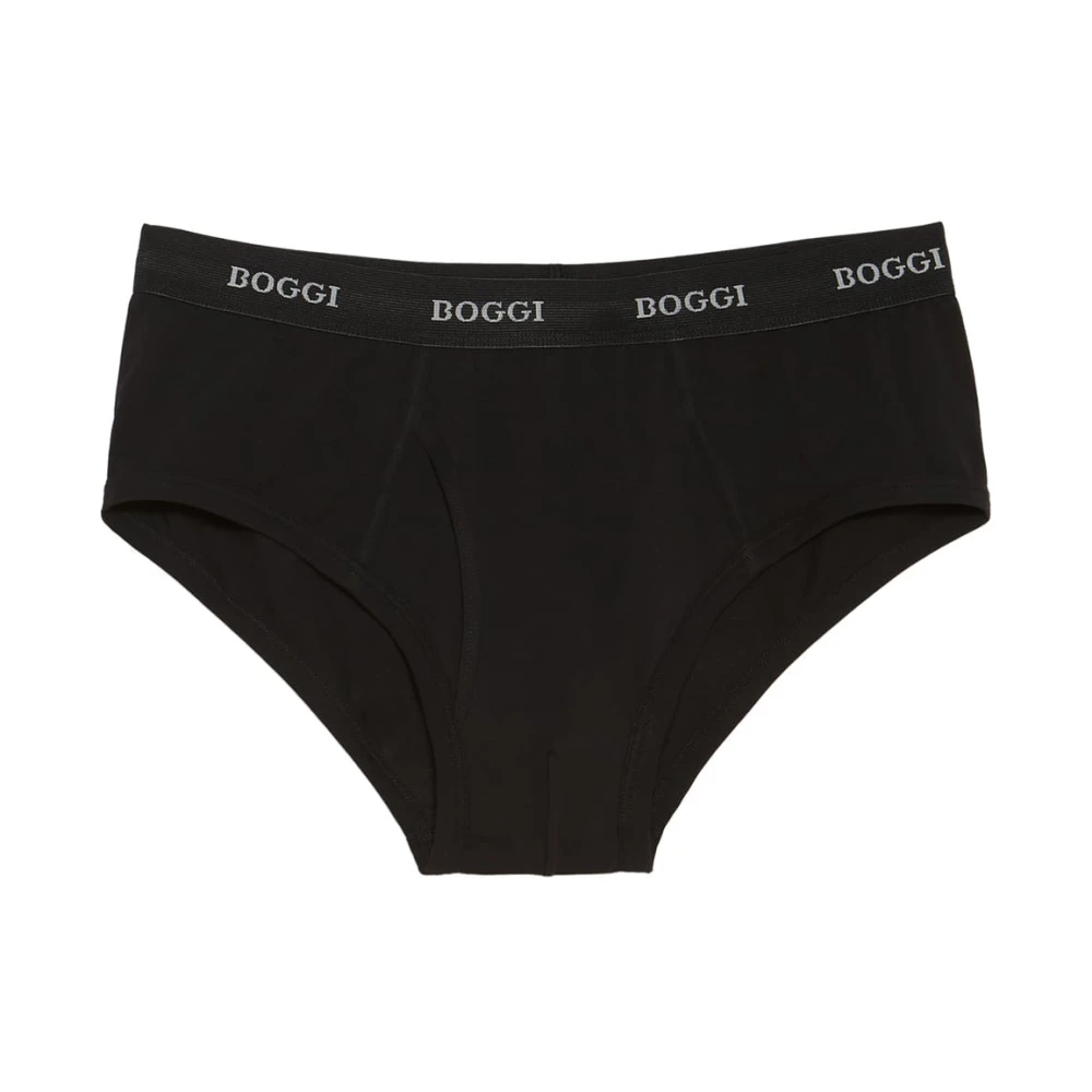 Boggi Milano Herren Schwarz - Stretch Cotton Jersey Slips - Underwear - K -S