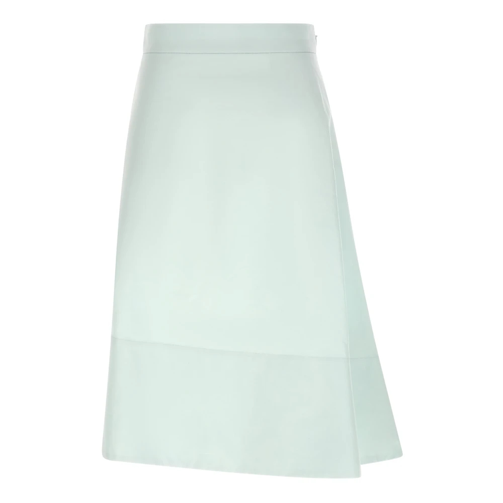 Jil Sander Damen Blau - Double Cotton Midi Skirt - Skirts - Xs