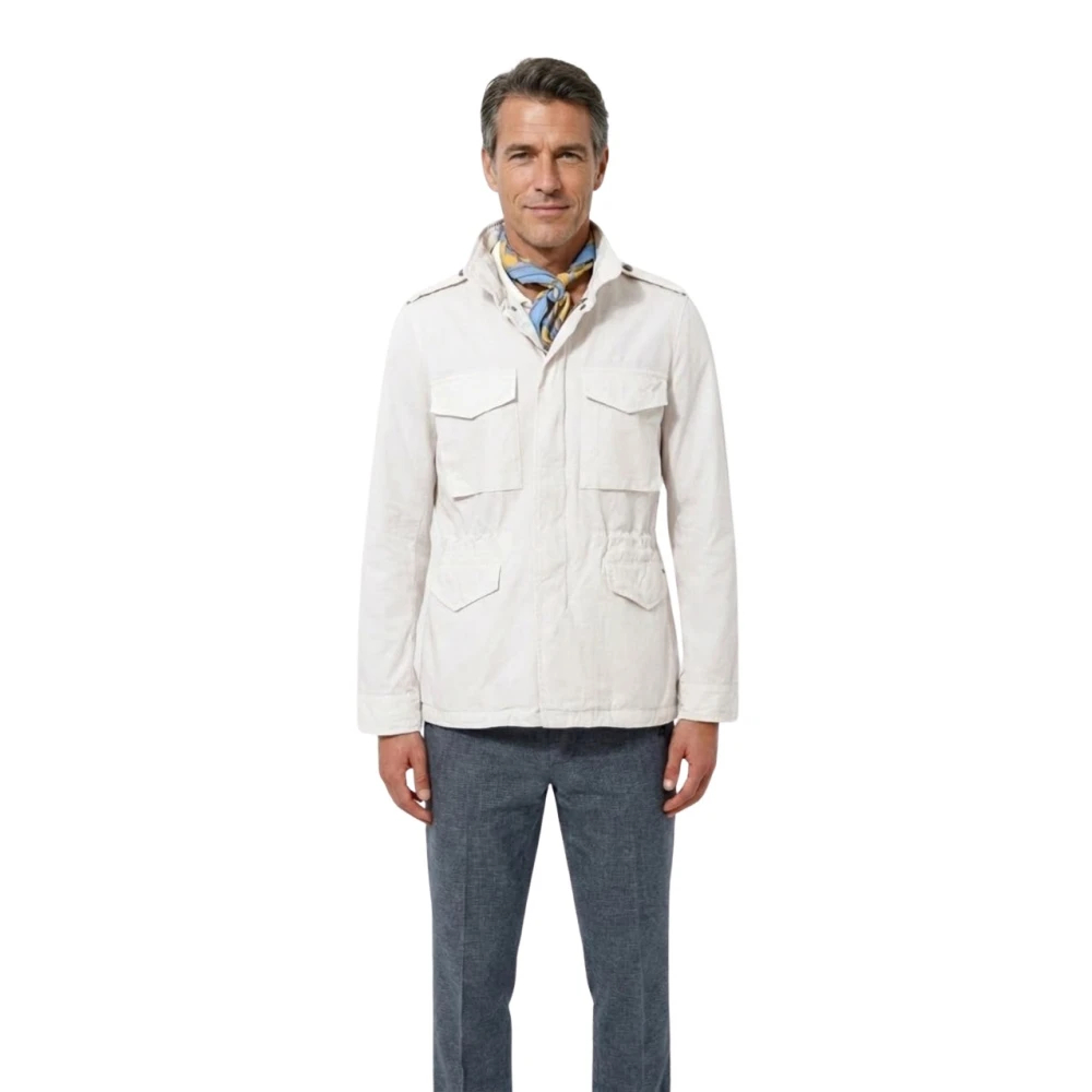 Mason's Herren Weiß - Field Jacket M74 - Jackets - 2XL