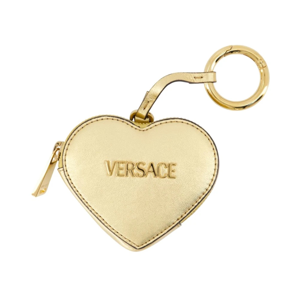 Versace Damen Gelb - Tag Metallic Coin Pouch - Accessories - One Size