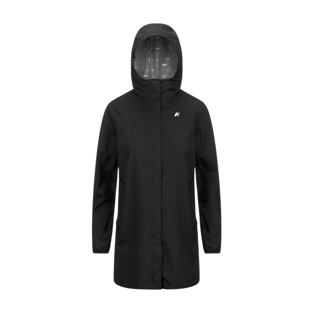 K-Way Damen Schwarz - Sophie Stretch Dot Jacke - Jackets - K - L