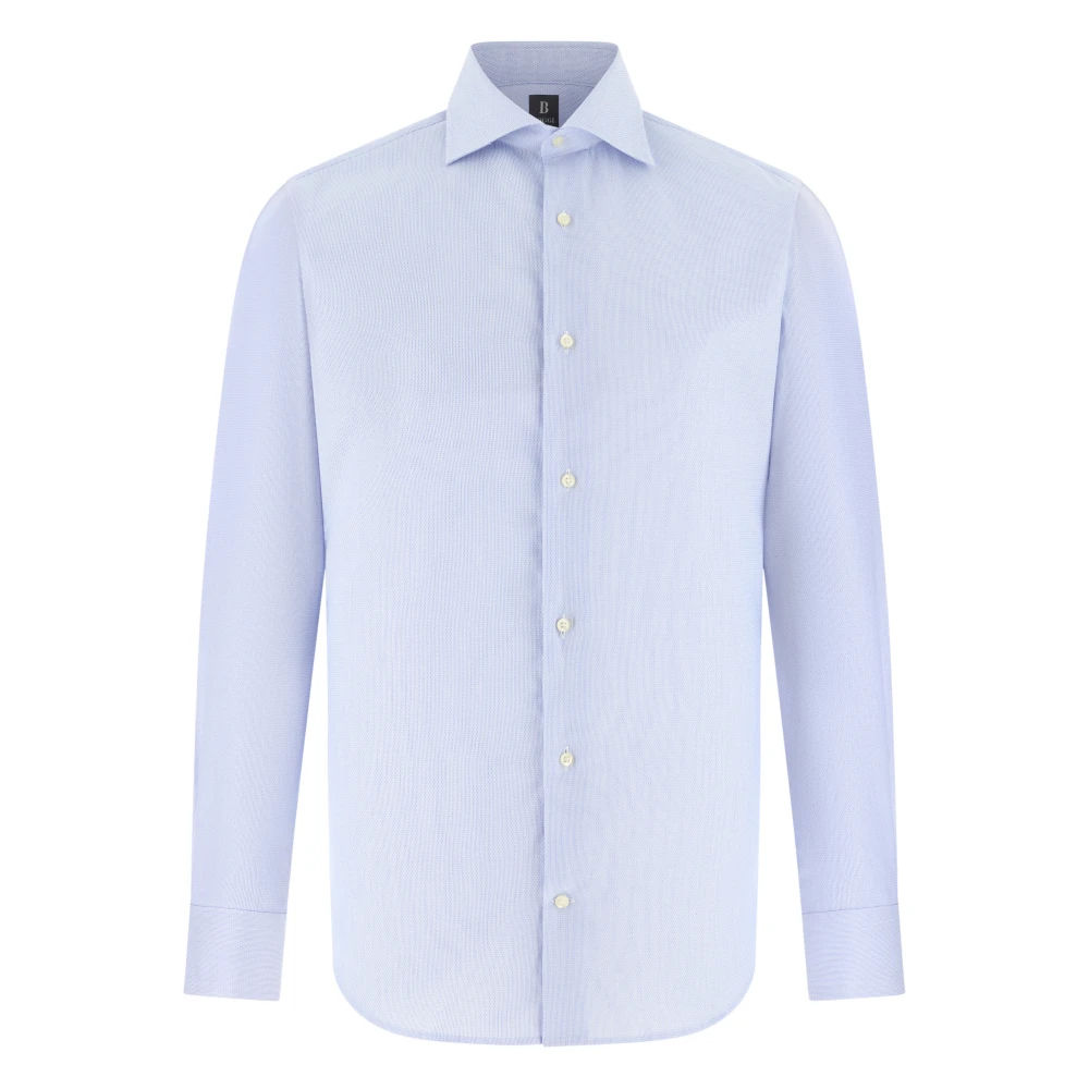 Boggi Milano Herren Blau - Ultimate Non-Iron Hemd - Shirts - S