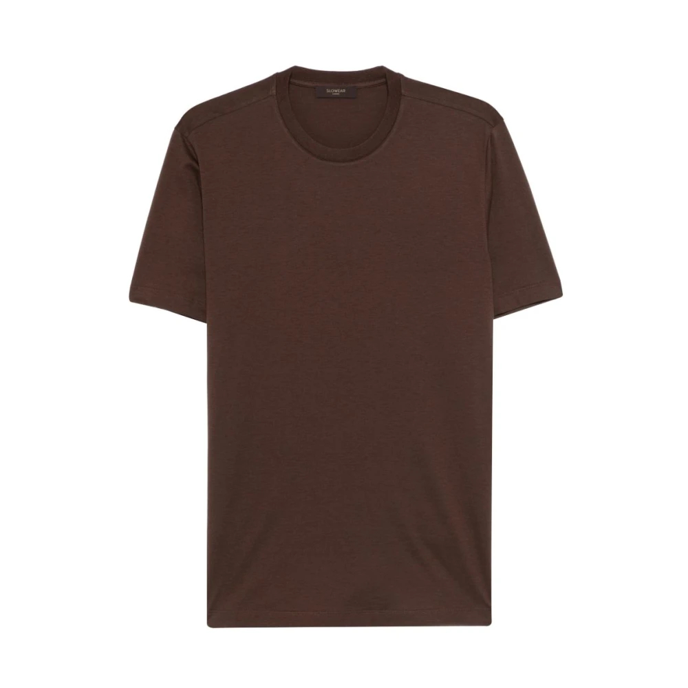 Zanone Herren Braun - T-Shirt Girocollo - Tops - S