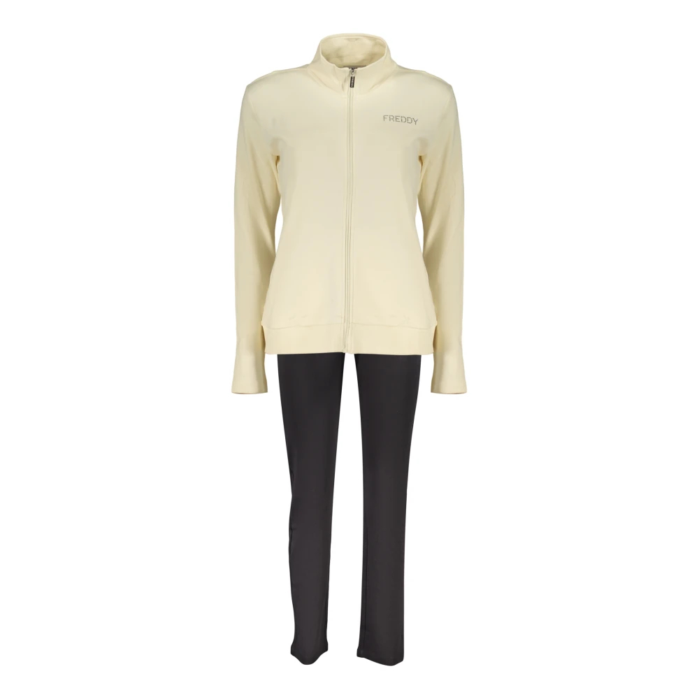 Freddy Damen Beige - Sweatshirt Und Hosen Set - Sport - Xs