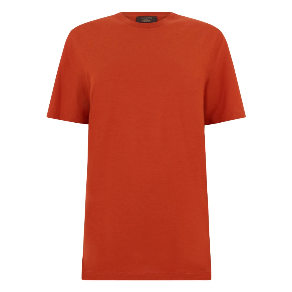 Slowear Herren Orange - Icecotton T-Shirt - Tops - S