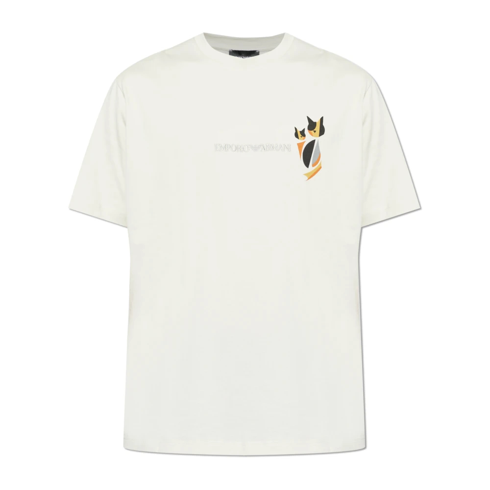 Emporio Armani Herren Beige - Après Jersey T-Shirt - Tops - L